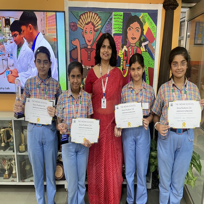 At INNONATION-2024, an inter school competition held on 23 October 2024 at The Indian School...Click here to read more