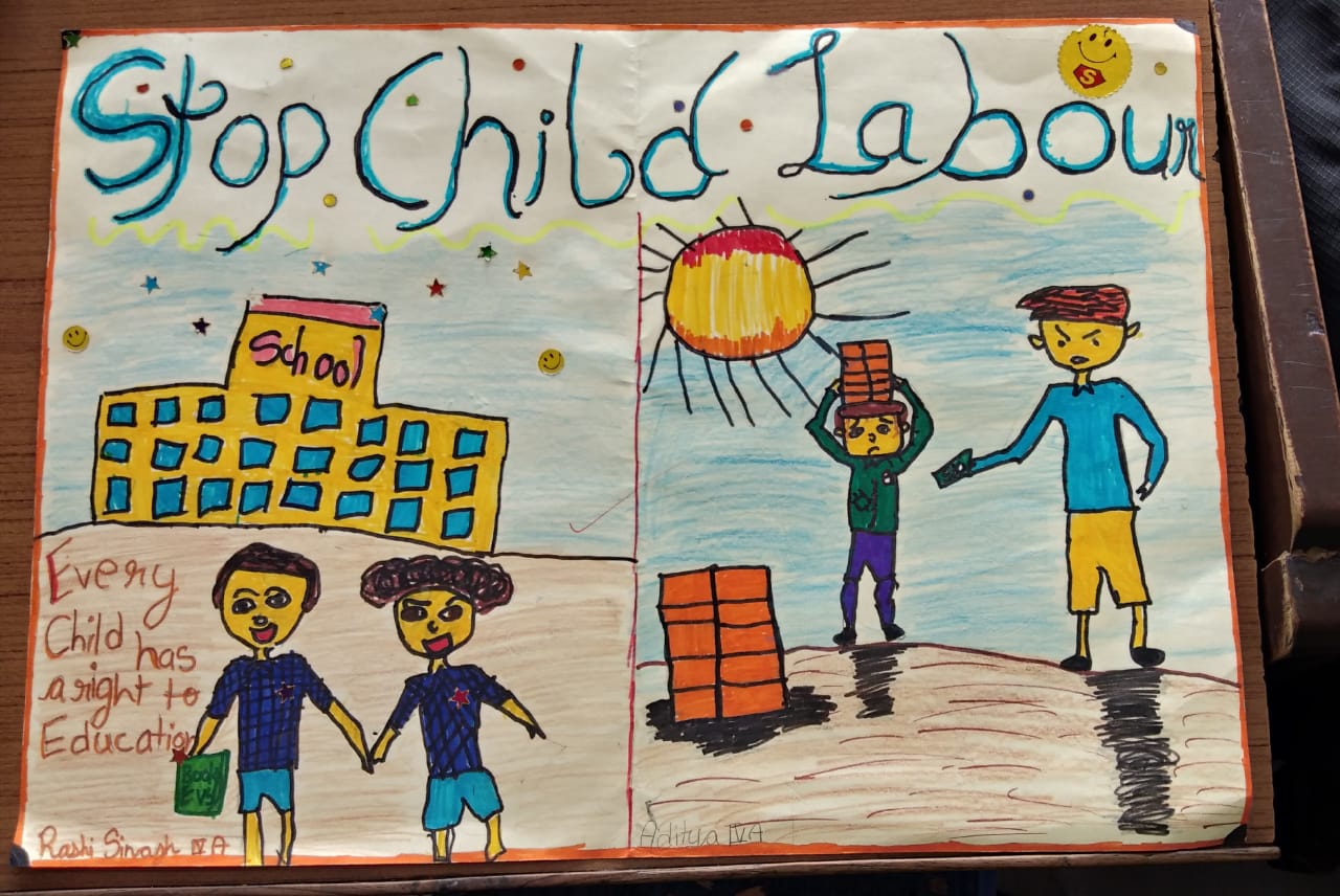 child labour posters drawing