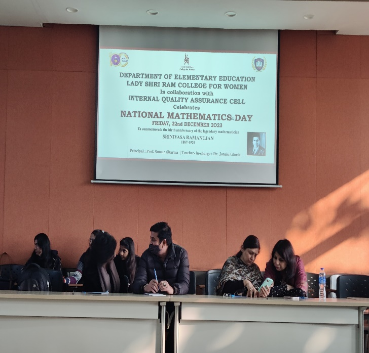 Teachers workshop at LSR on National Mathematics Day
