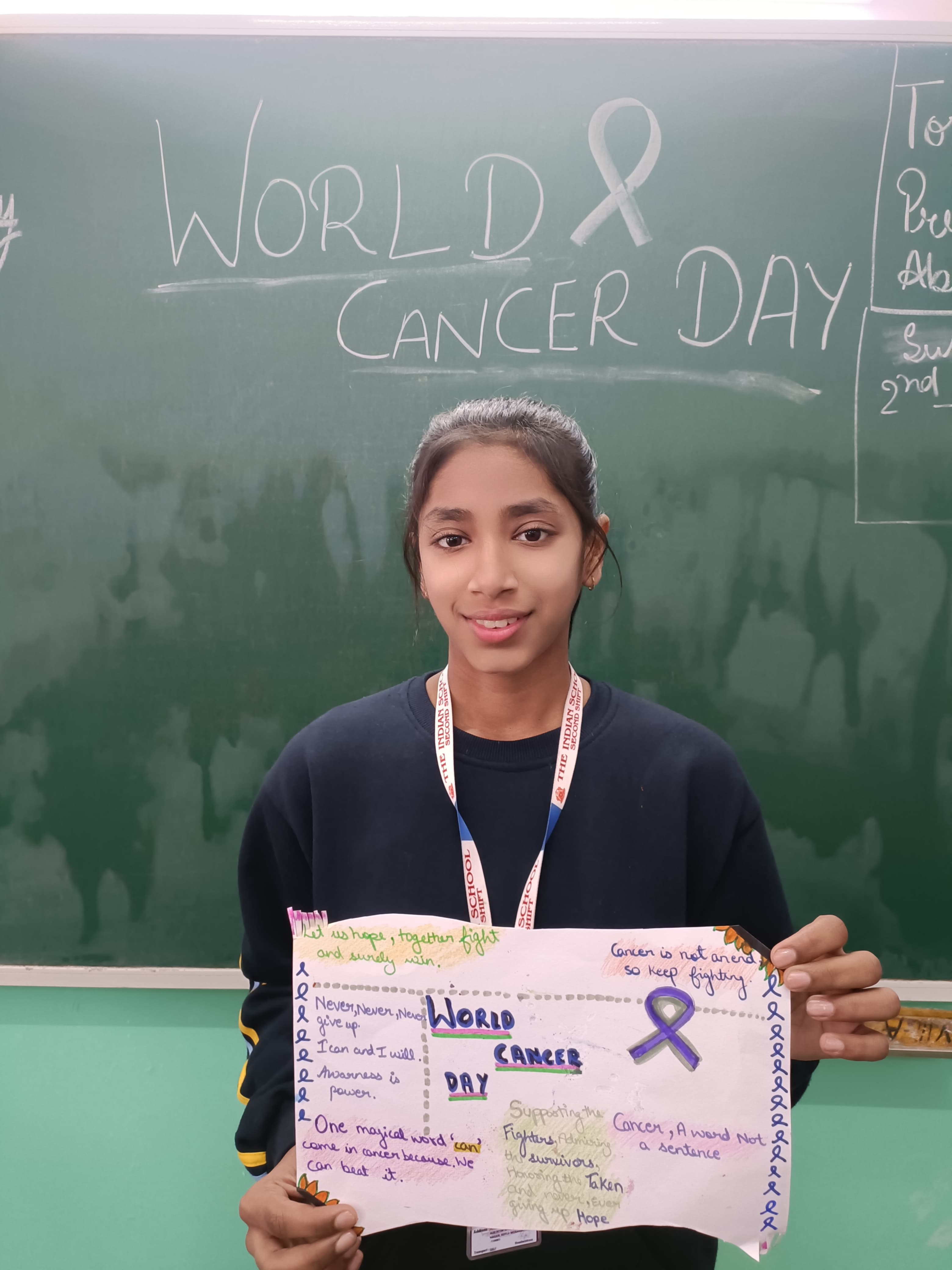 Classes 6-9 observe World Cancer Day