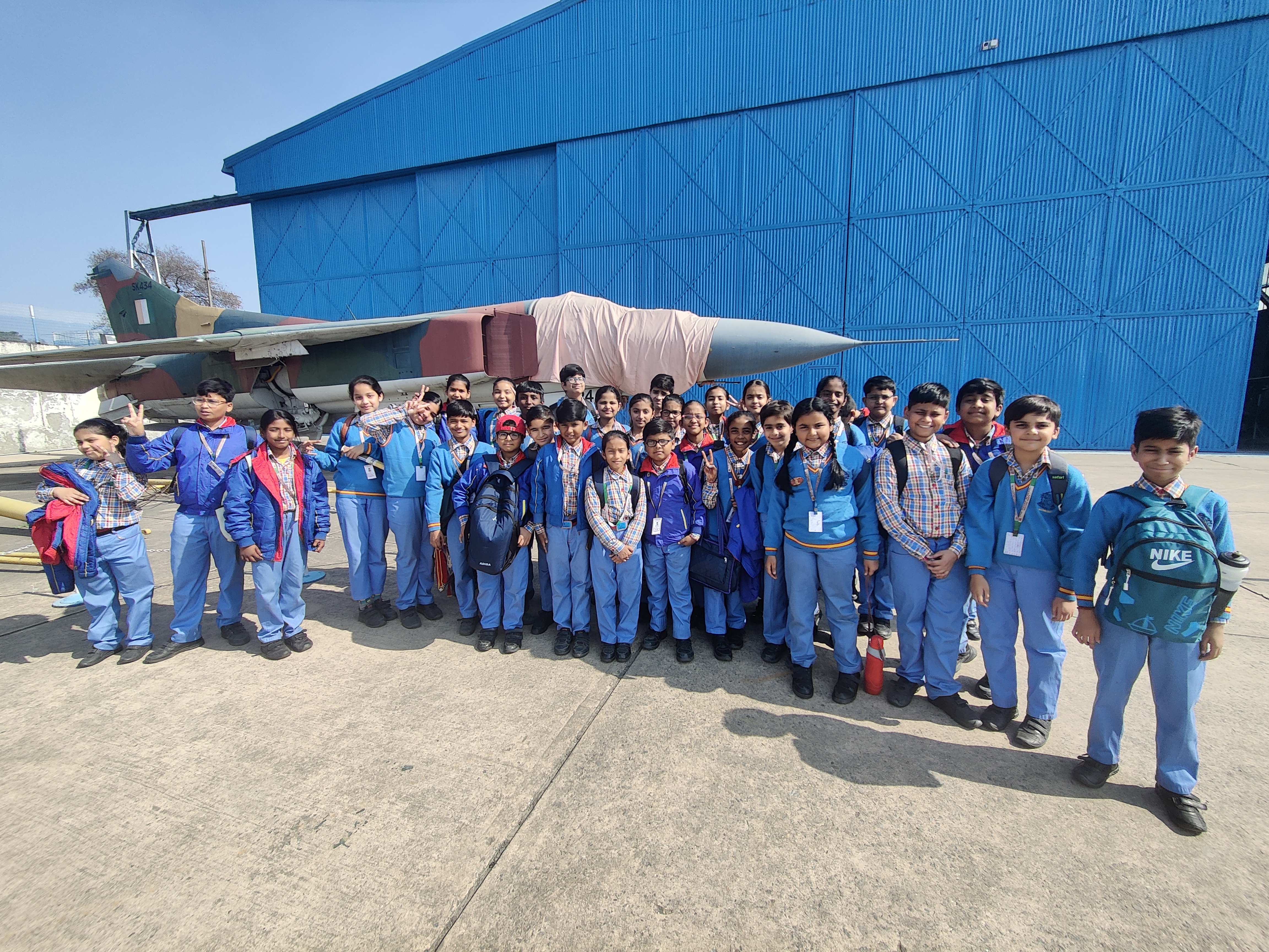 Class V visits the Indian Air Force Museum