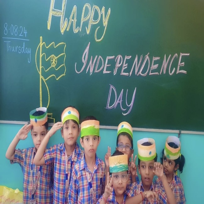 Independence Day celebrations across the classes.